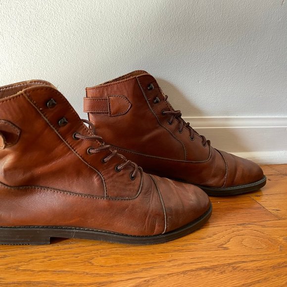 Mont Blanc by Connors, Vintage Leather Boots, Size 9.5 - Picture 3 of 7